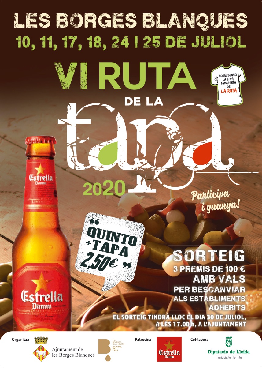 11 establiments participen en la VI Ruta de la Tapa de les Borges