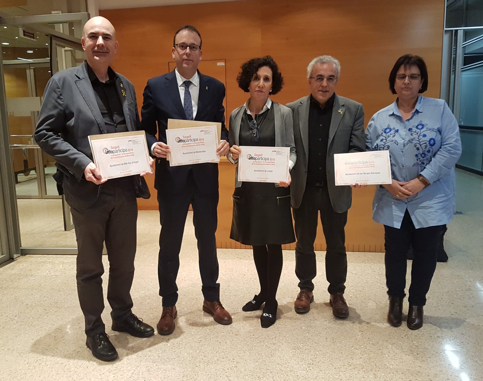L’Ajuntament de les Borges renova el segell de transparència Infoparticipa 2019 que atorga cada any l’UAB