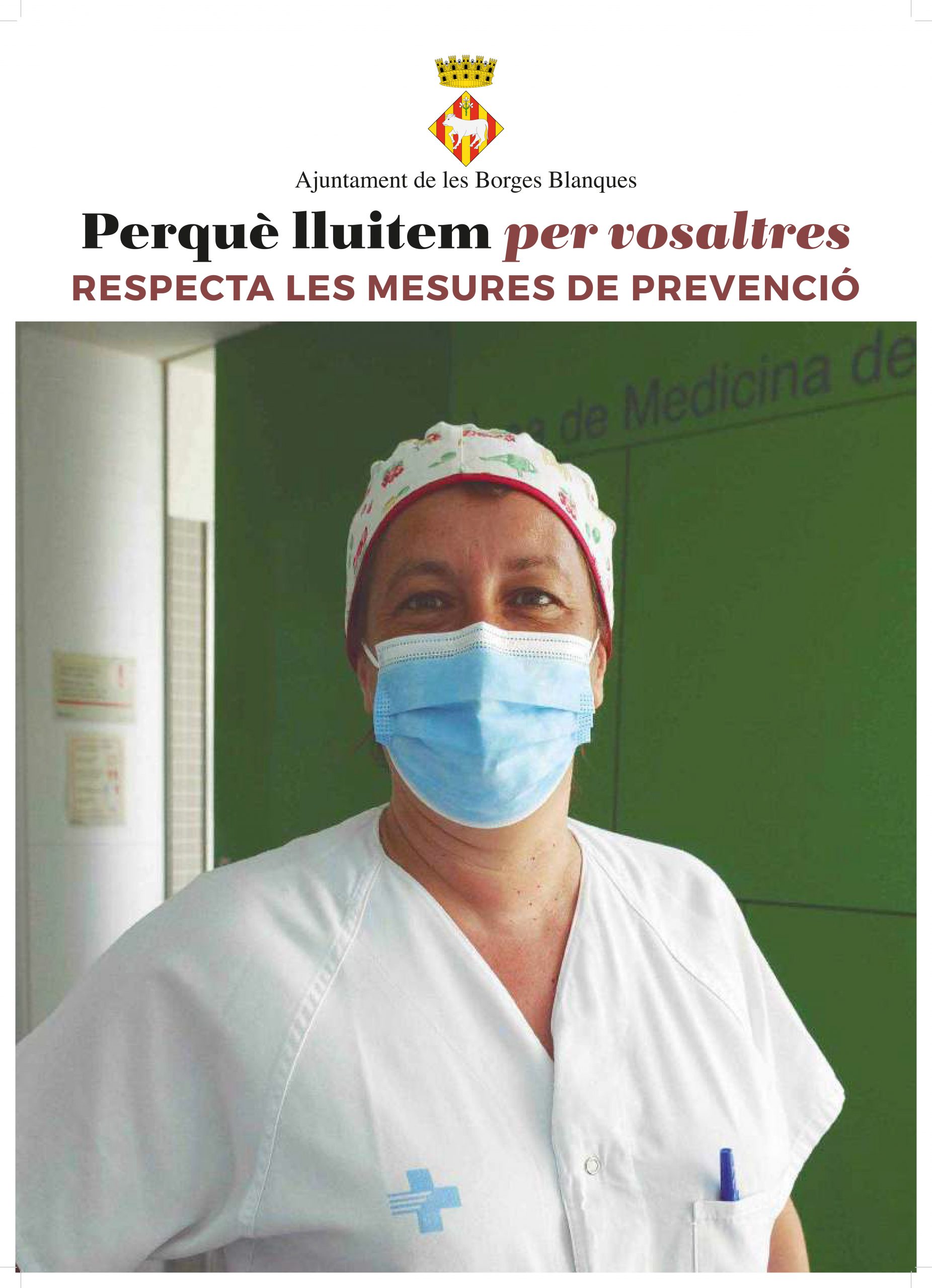 Ajuntament, entitats i ciutadania de les Borges endeguen una campanya de sensibilització per a prevenir la COVID-19