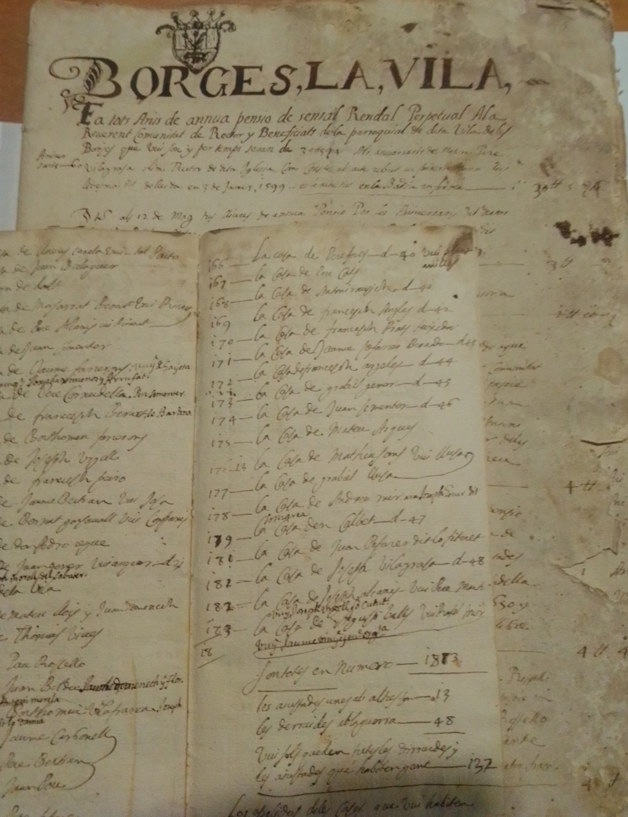 L’Espai Macià de les Borges rep la donació d’un padró d’habitants del segle XVII i de diversos projectes de l’enginyer Eduard Mias