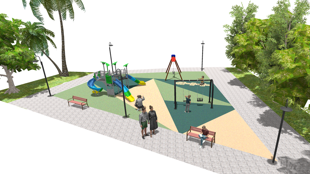 Comencen les obres de renovació del parc infantil del Terrall de les Borges Blanques