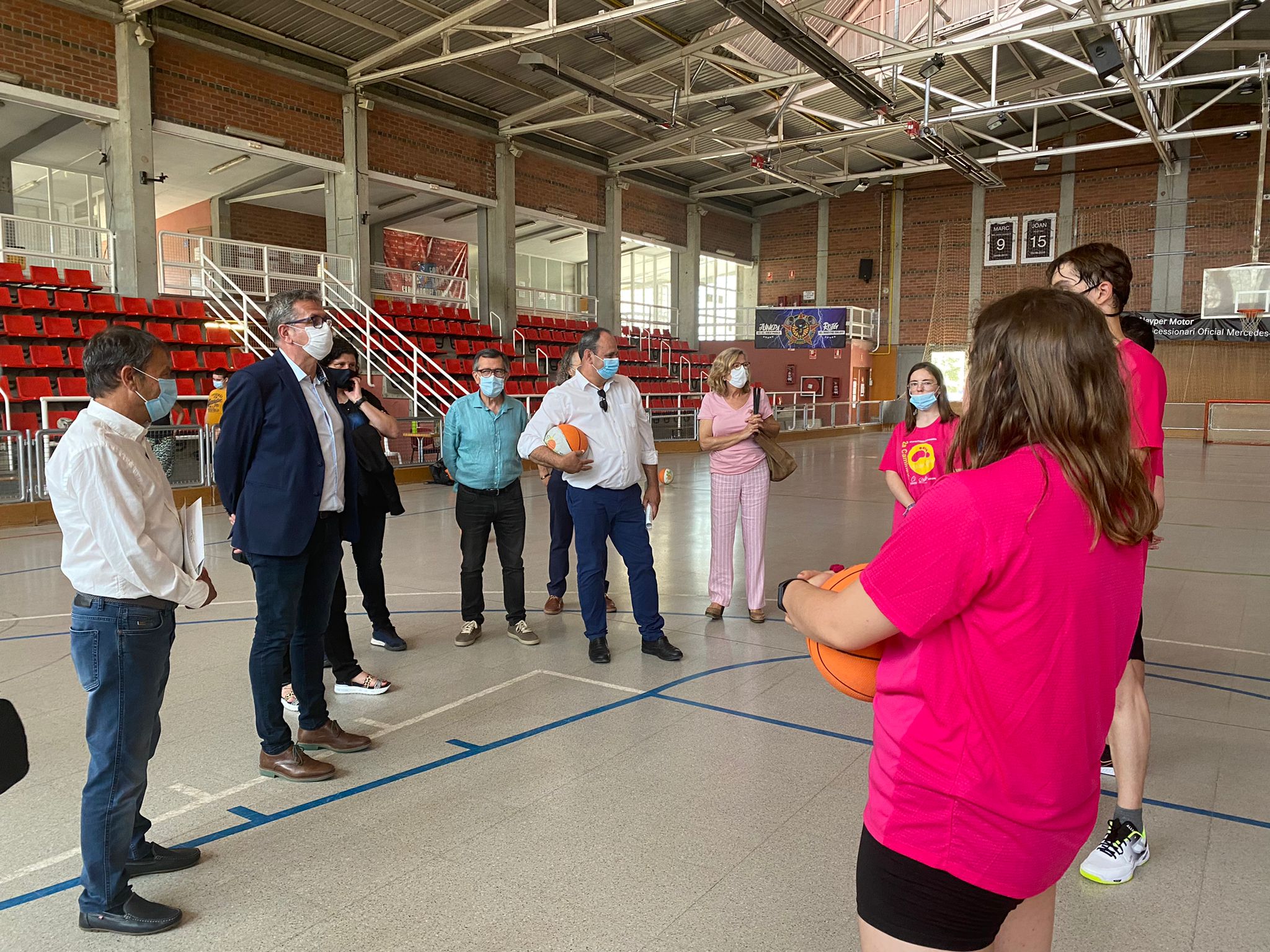 El Club Esportiu de Talma rep la visita de Joan Talarn, el president de la Diputació de Lleida