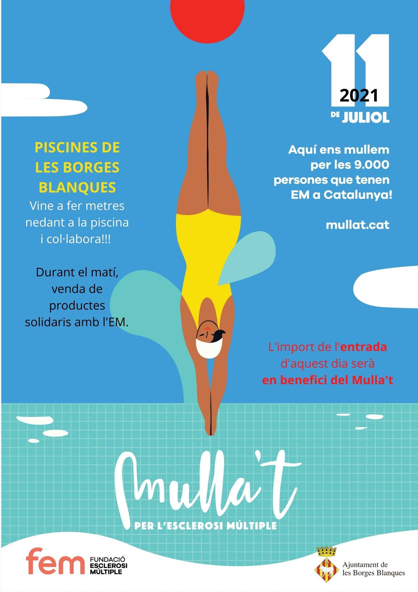 Diumenge, nou pobles de les Garrigues participaran en la campanya ‘Mulla’t per l’Esclerosi Múltiple’