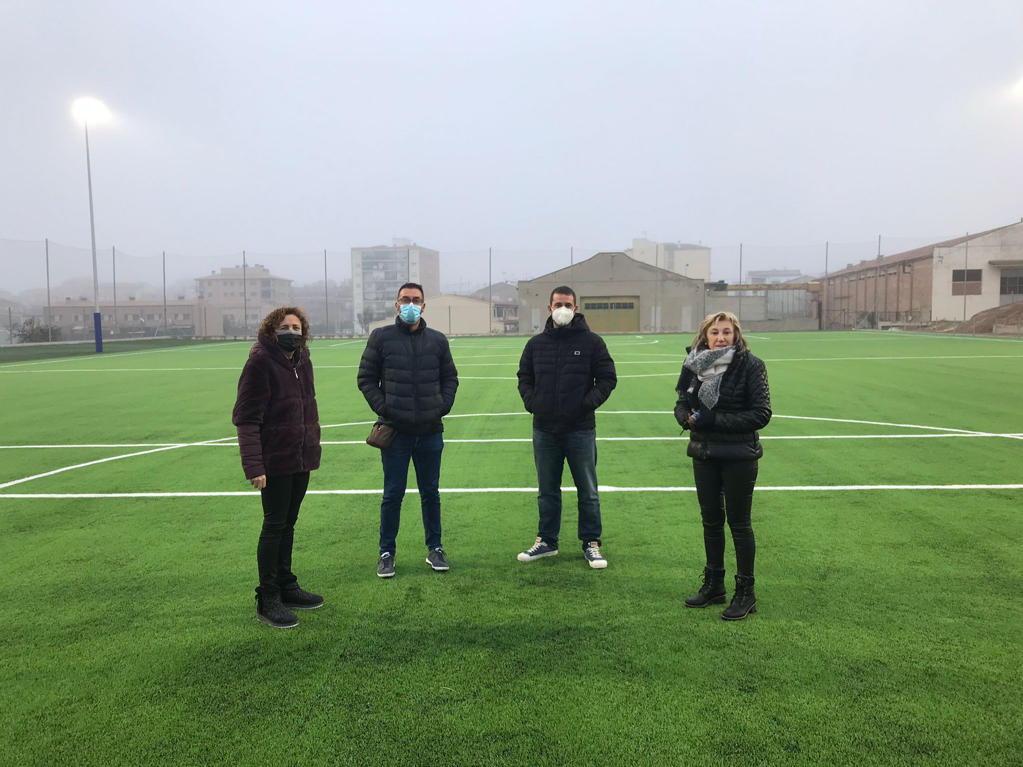Finalitzades les obres del nou camp de futbol 7 de les Borges Blanques