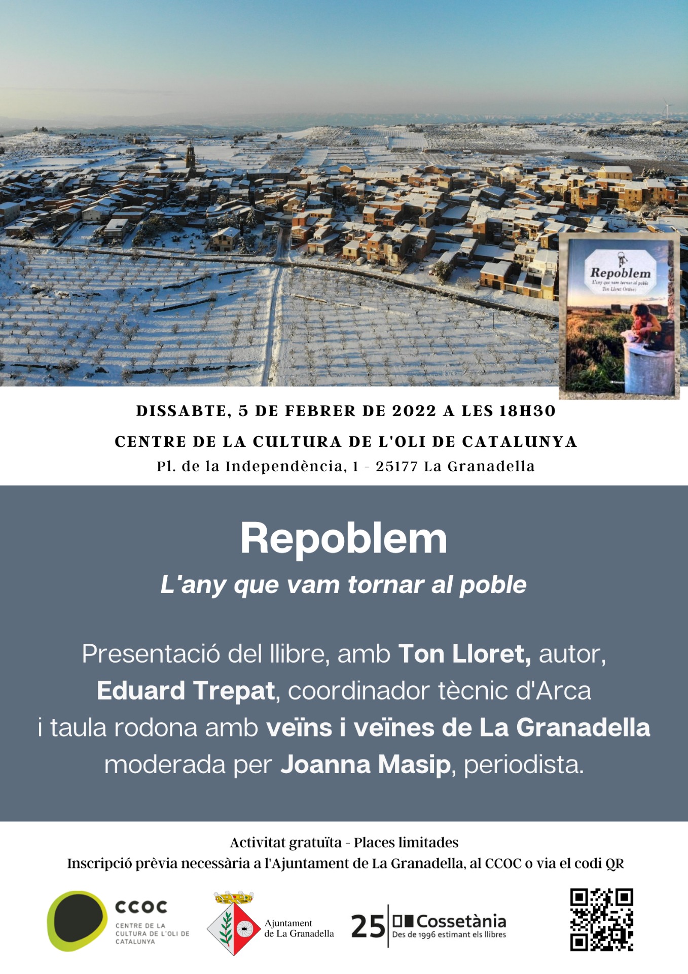 L’Ajuntament de la Granadella destina 30.000 € en el pressupost del 2022 per a l’arrelament i el repoblament
