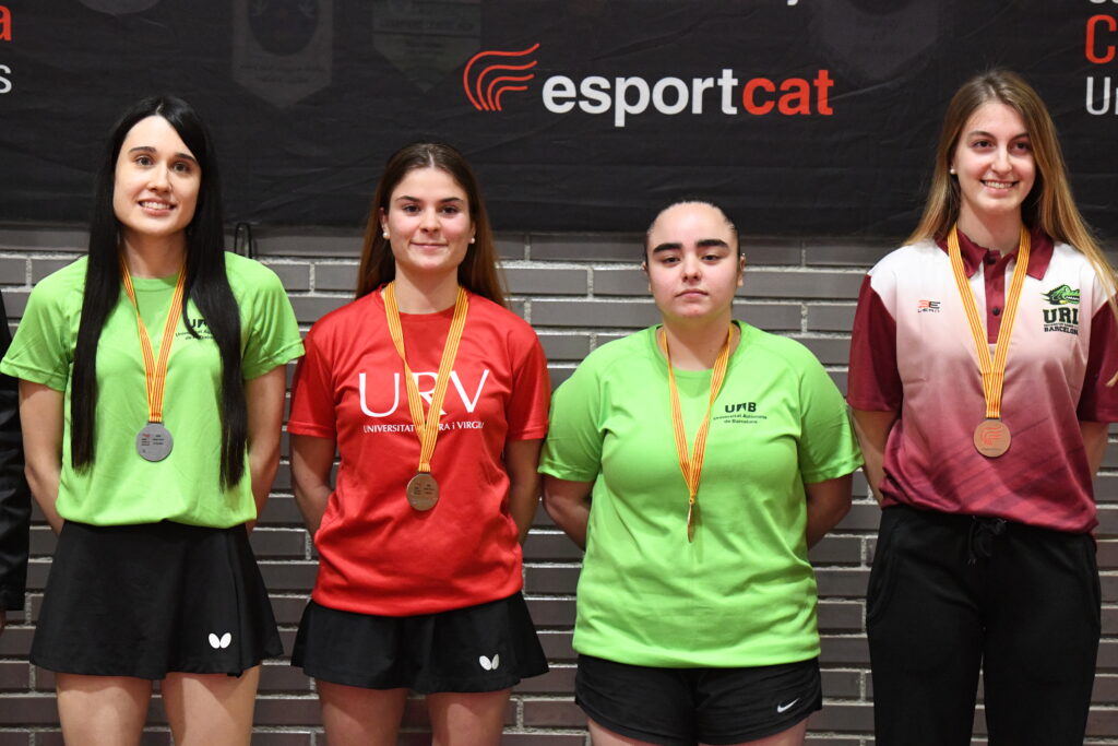 Vinyet Solans, del CTT Borges, guanyadora del Campionat de Catalunya Universitari 2022 de tenis taula