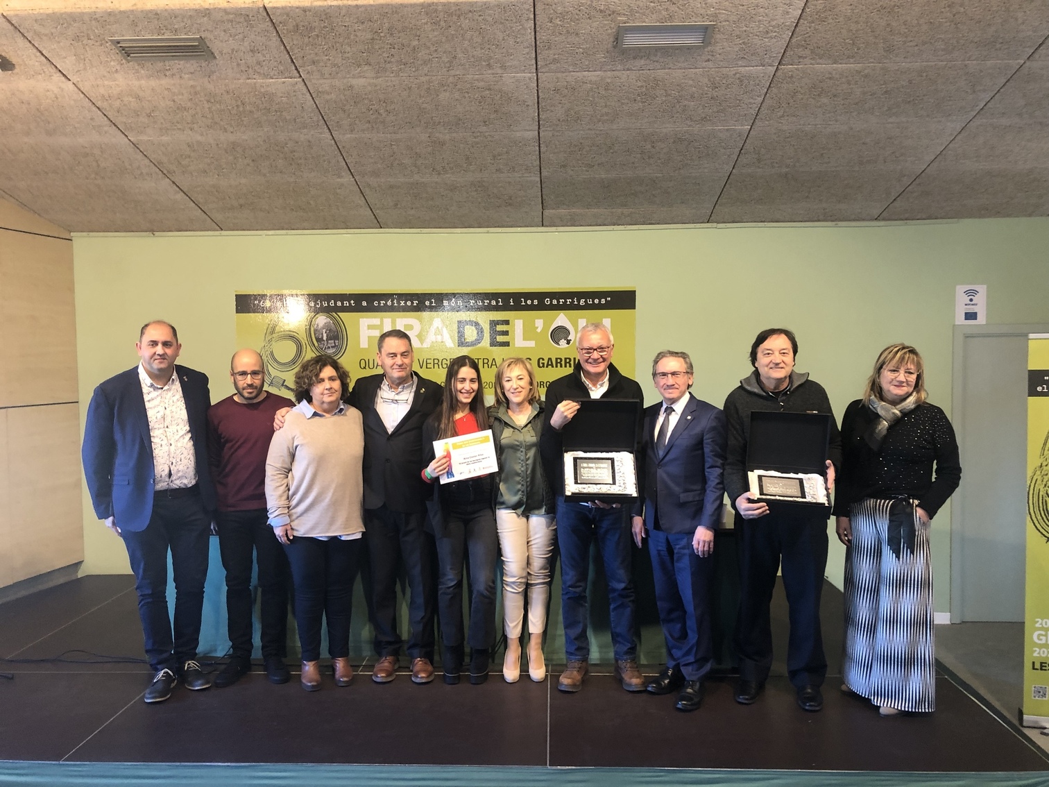 L’exconseller Jaume Giró presideix el Dia de la Comarca, que ha servit per reconèixer els empresaris Enric Vall, Jordi Nadal i Aina Céster