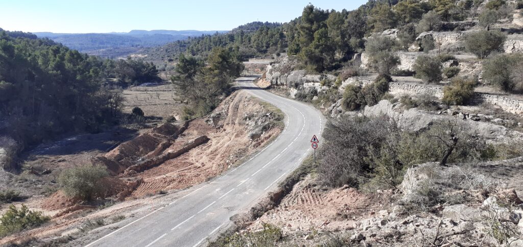 La Diputació inicia les obres de millora de la carretera LV-7031 de les Borges a Cervià