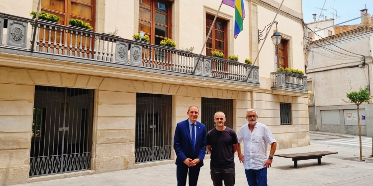 El subdelegat del Govern espanyol a Lleida, José Crespín, es reuneix amb l’alcalde de les Borges Blanques