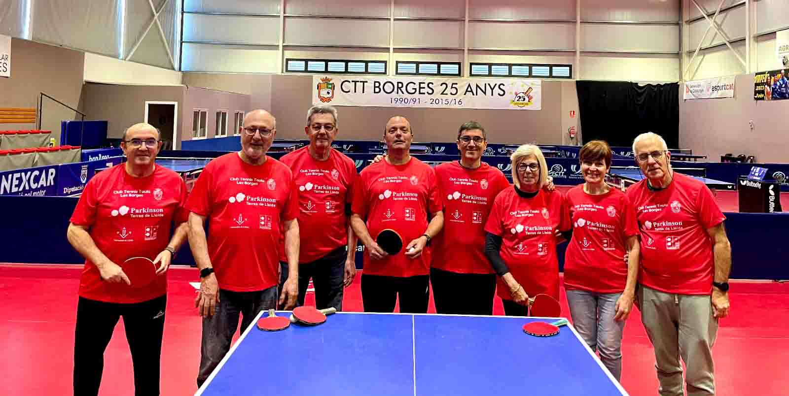 El CTT Les Borges present al 1er Campionat d’Espanya de Tenis Taula de Parkinson