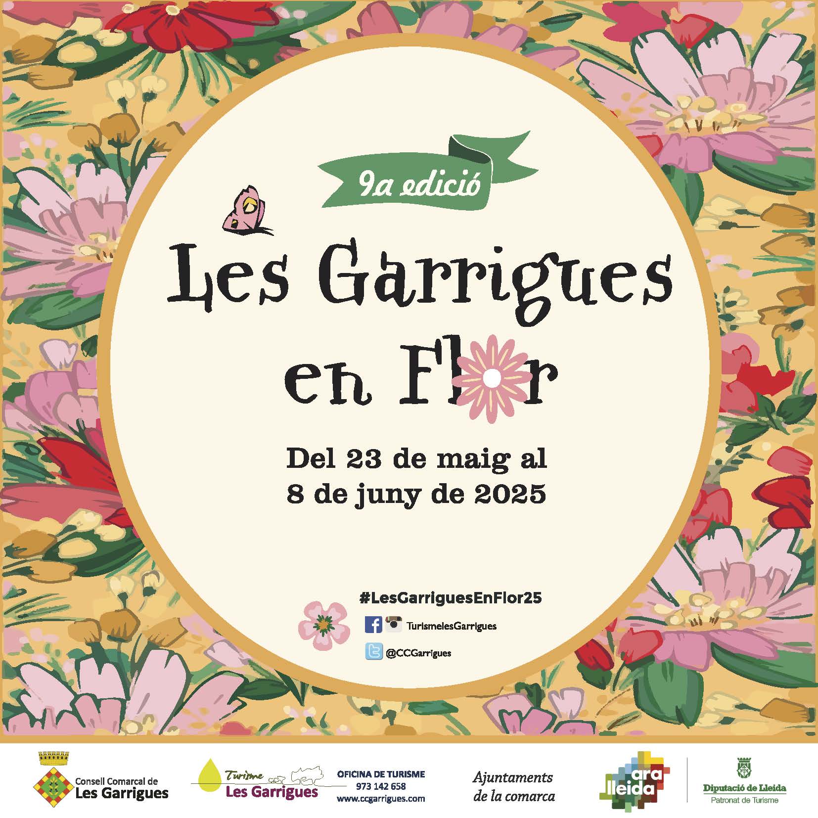 El Consell Comarcal enceta la 9a edició de “Les Garrigues guarnides i en flor”, el concurs que omplirà de color els pobles de la comarca del 23 de maig al 8 de juny El Consell Comarcal enceta la 9a edició de “Les Garrigues guarnides i en flor”, el concurs que omplirà de color els pobles de la comarca del 23 de maig al 8 de juny