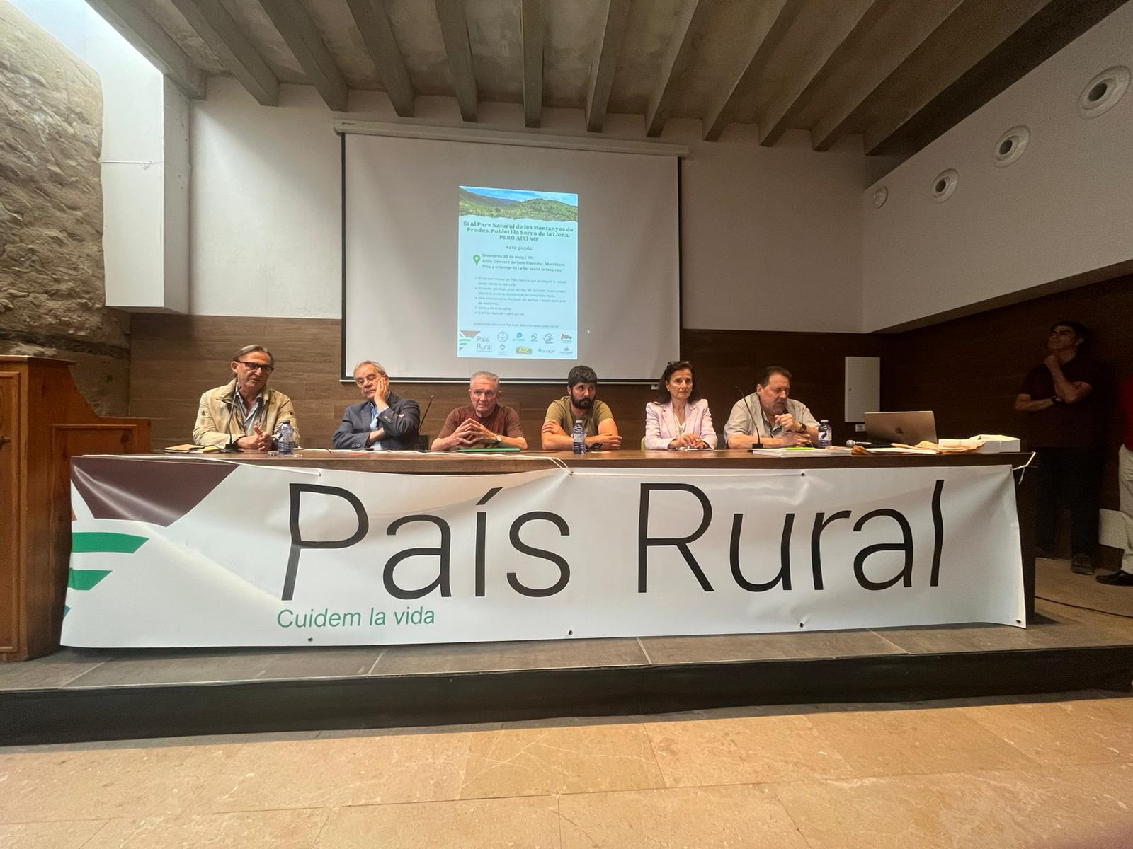 L’Associació País Rural organitza la jornada “Volem un Parc Natural a les muntanyes de Prades, però així no! “