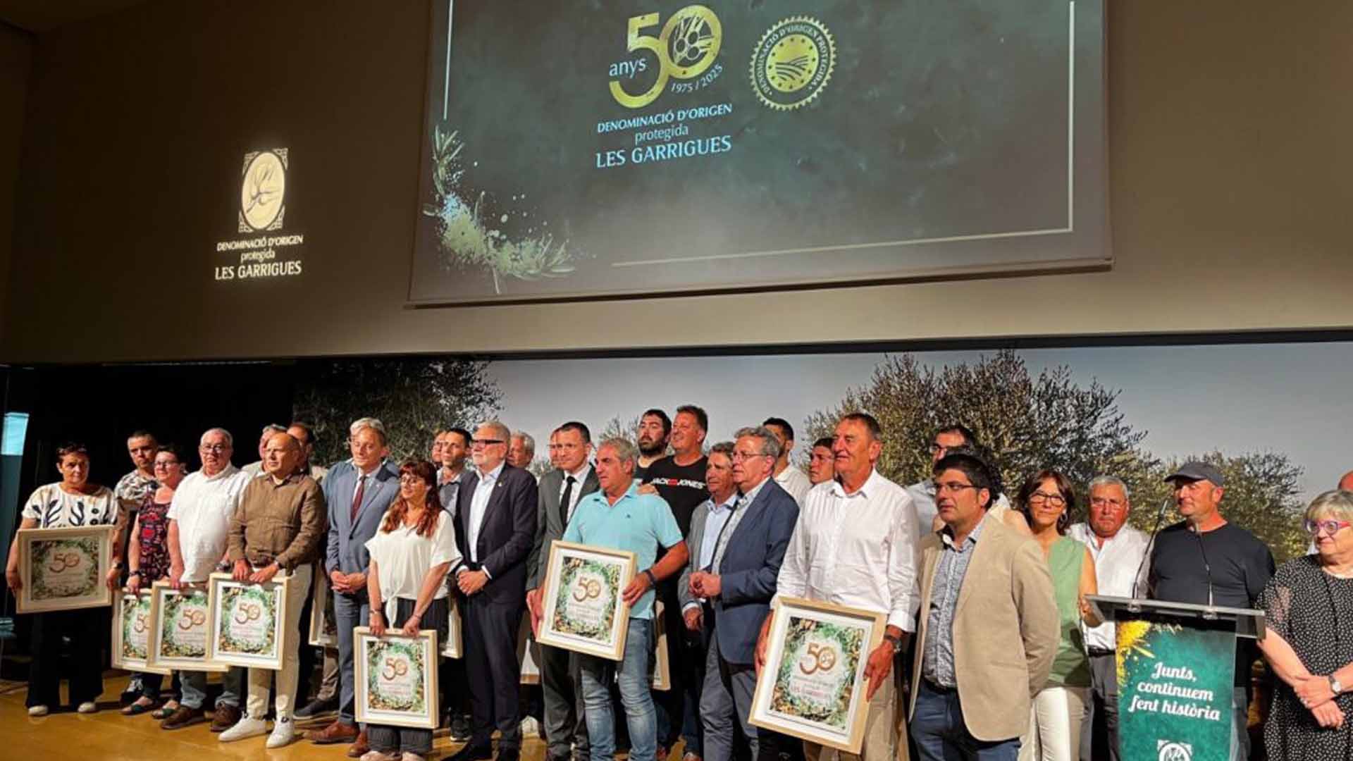 La DOP Les Garrigues celebra 50 anys La DOP Les Garrigues celebra 50 anys