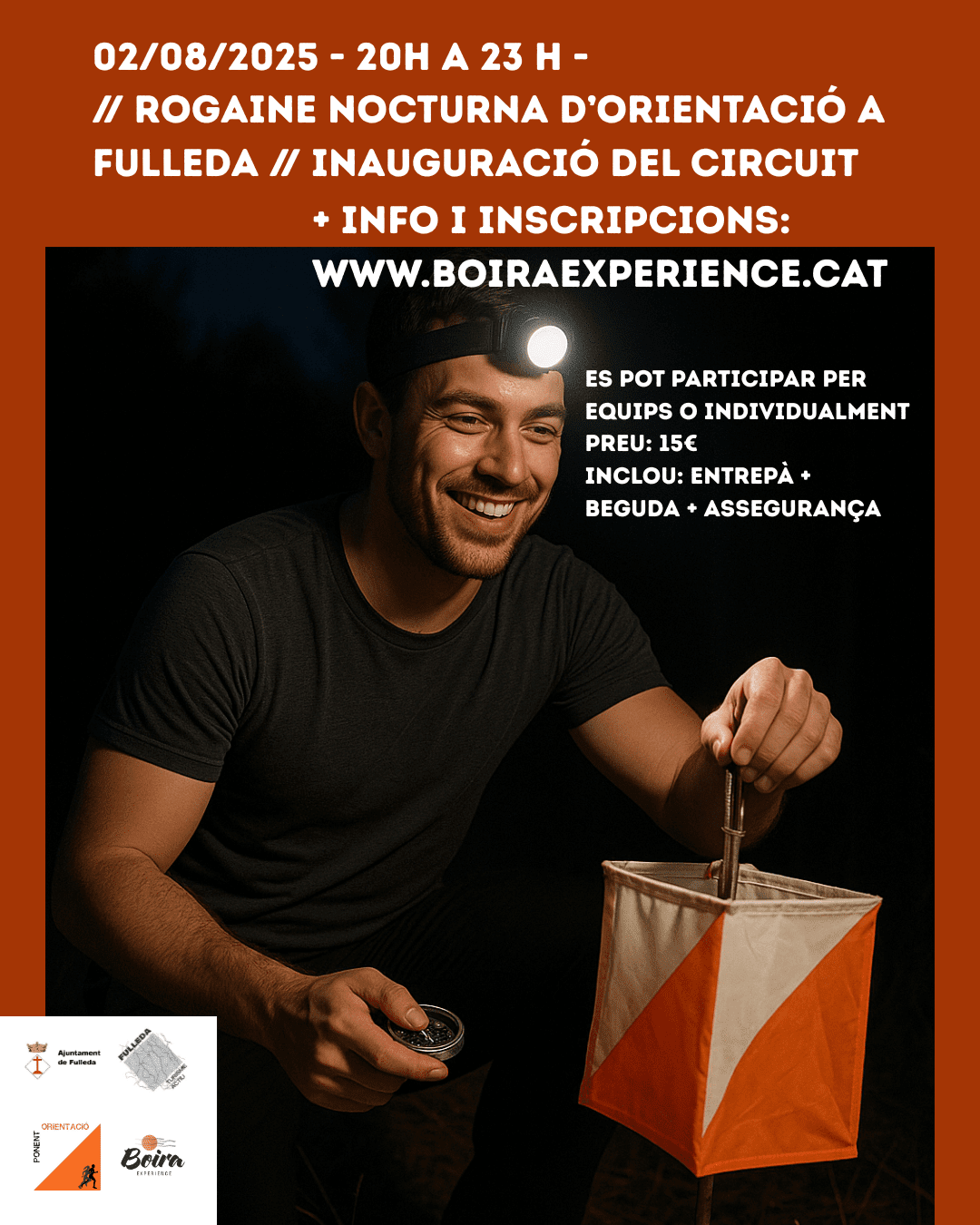 Fulleda inaugura el seu circuit permanent d’orientació amb una rogaine nocturna el 2 d’agost
