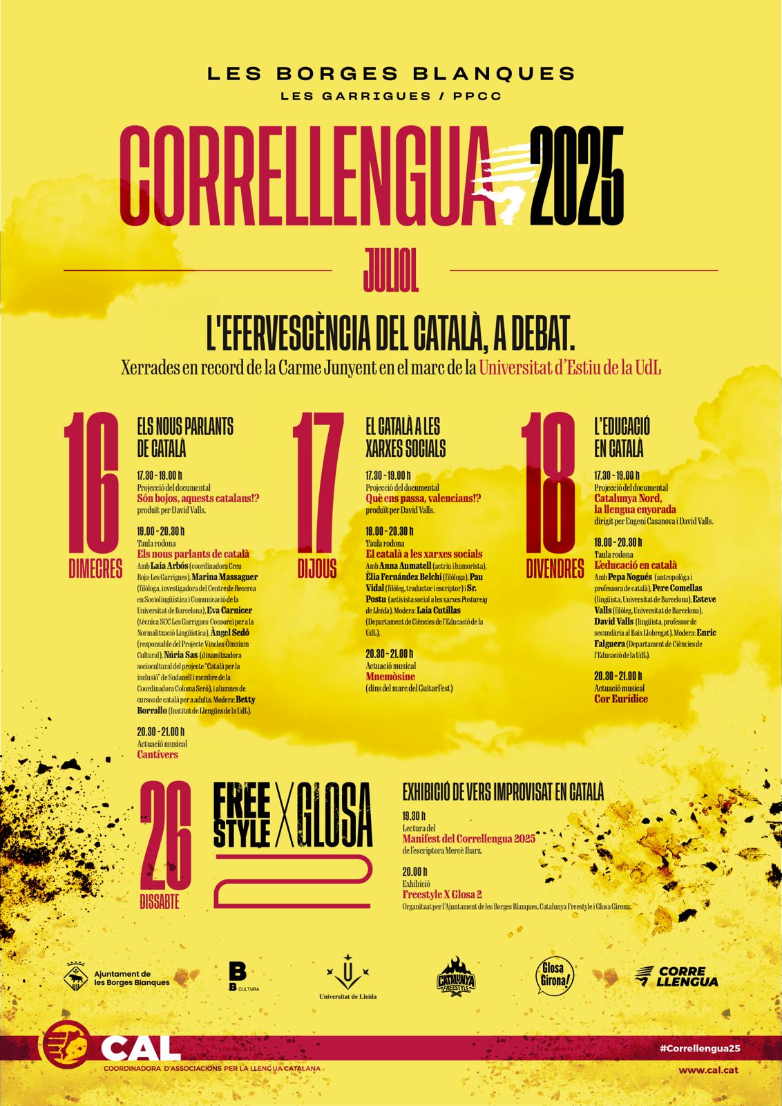 Les Borges Blanques celebra el Correllengua 2025 amb un mes ple d’activitats per la llengua catalana