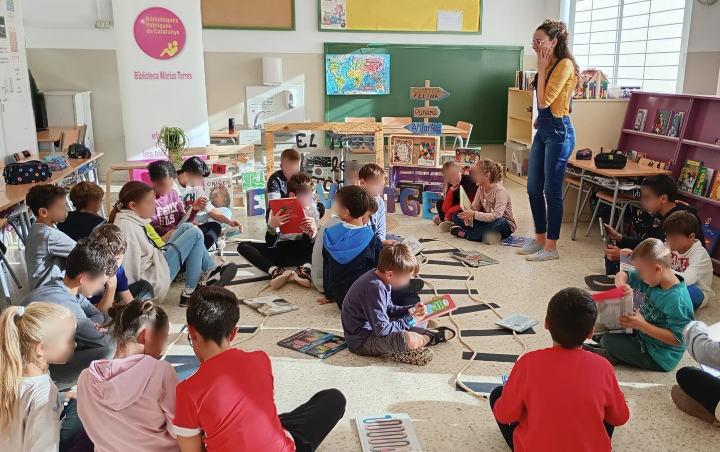 La Biblioteca Màrius Torres de Vinaixa “viatja” fins a l’Escola Sant Bonifaci amb El tren de les històries