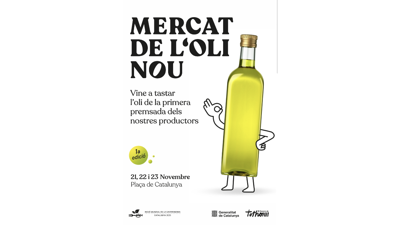 L’oli de les Garrigues, protagonista al 1r Mercat de l’Oli Nou de Barcelona